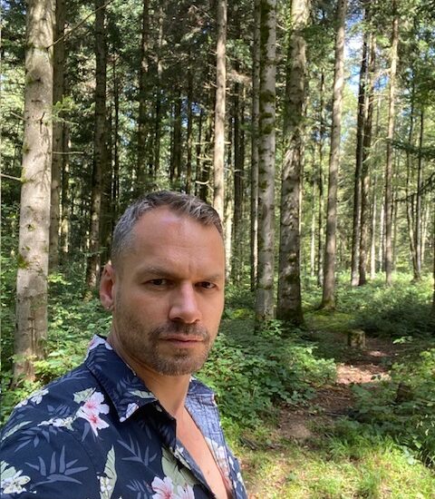 Man in the forest