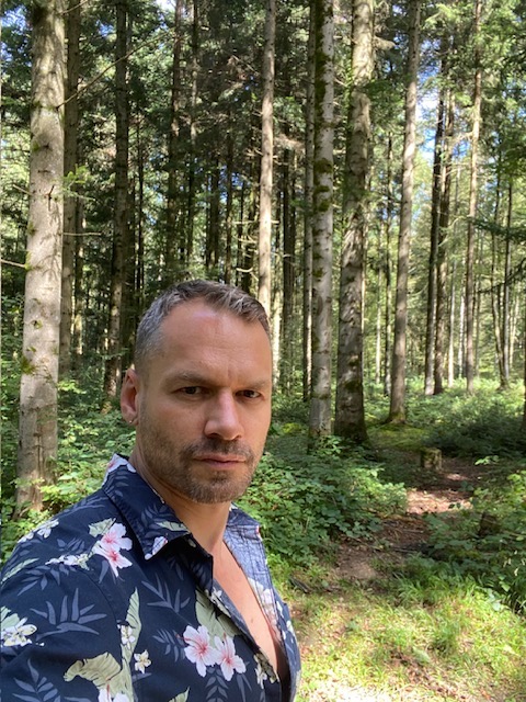 Man in the forest